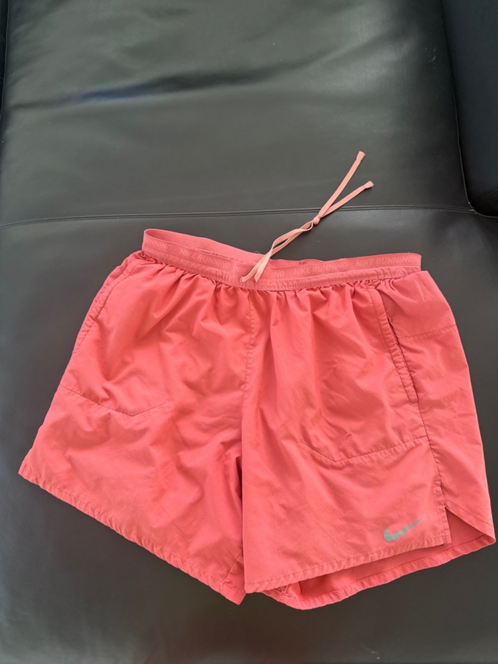 Nike Coral Pink 2 in 1 lined Athletic Shorts